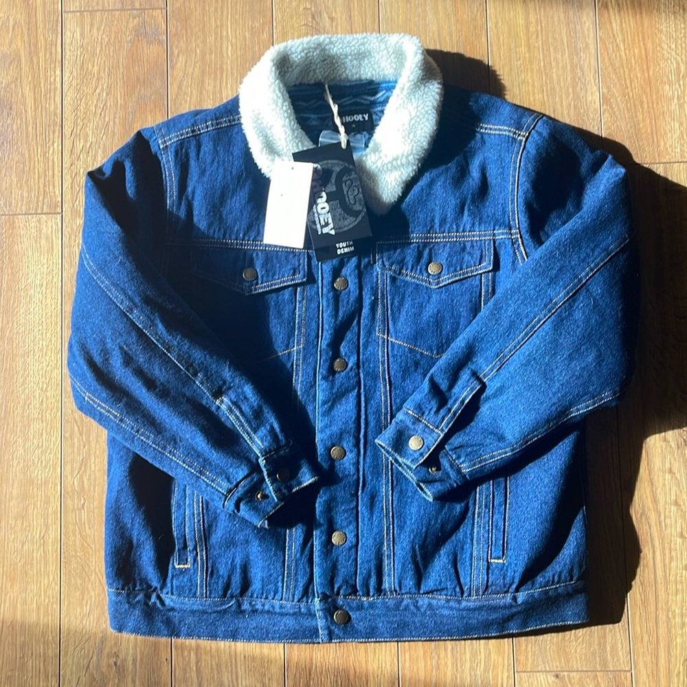 Cinch Denim Jacket lined Boys XL nwt